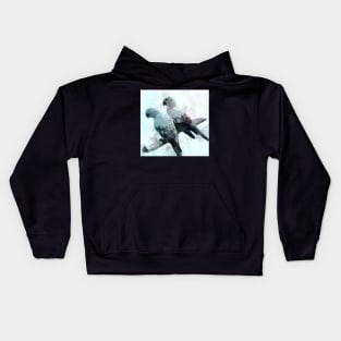 A Pair Of Parrots Kids Hoodie